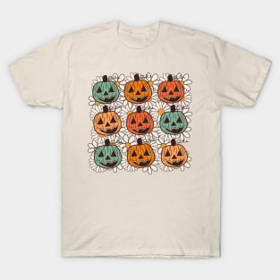 Adorable Pumpkin Patch Jack-o-Lanterns // Cute Halloween Pumpkin Season T-Shirt